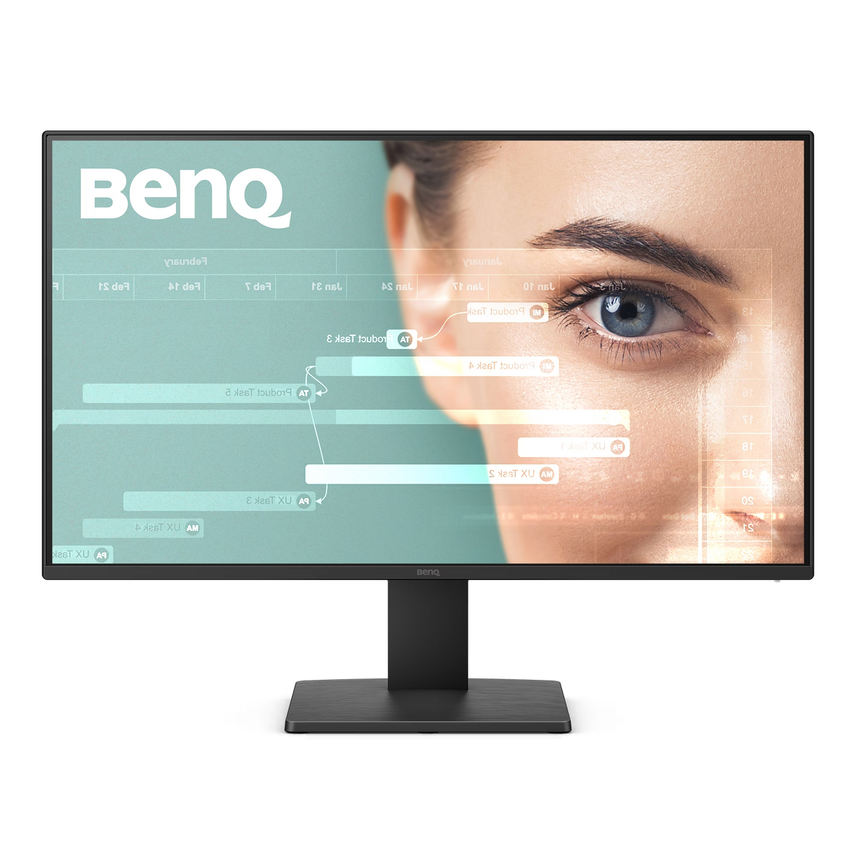 BenQ GW2491P 23.8" FHD IPS Eye-Care Home Office Monitor — 1920×1080 | 120Hz | 5ms GtG/1ms MPRT | 99% sRGB | TÜV Flicker-Free | Low Blue Light+ | ePaper & Care Mode | HDMI + DisplayPort | 3-Year Warranty
