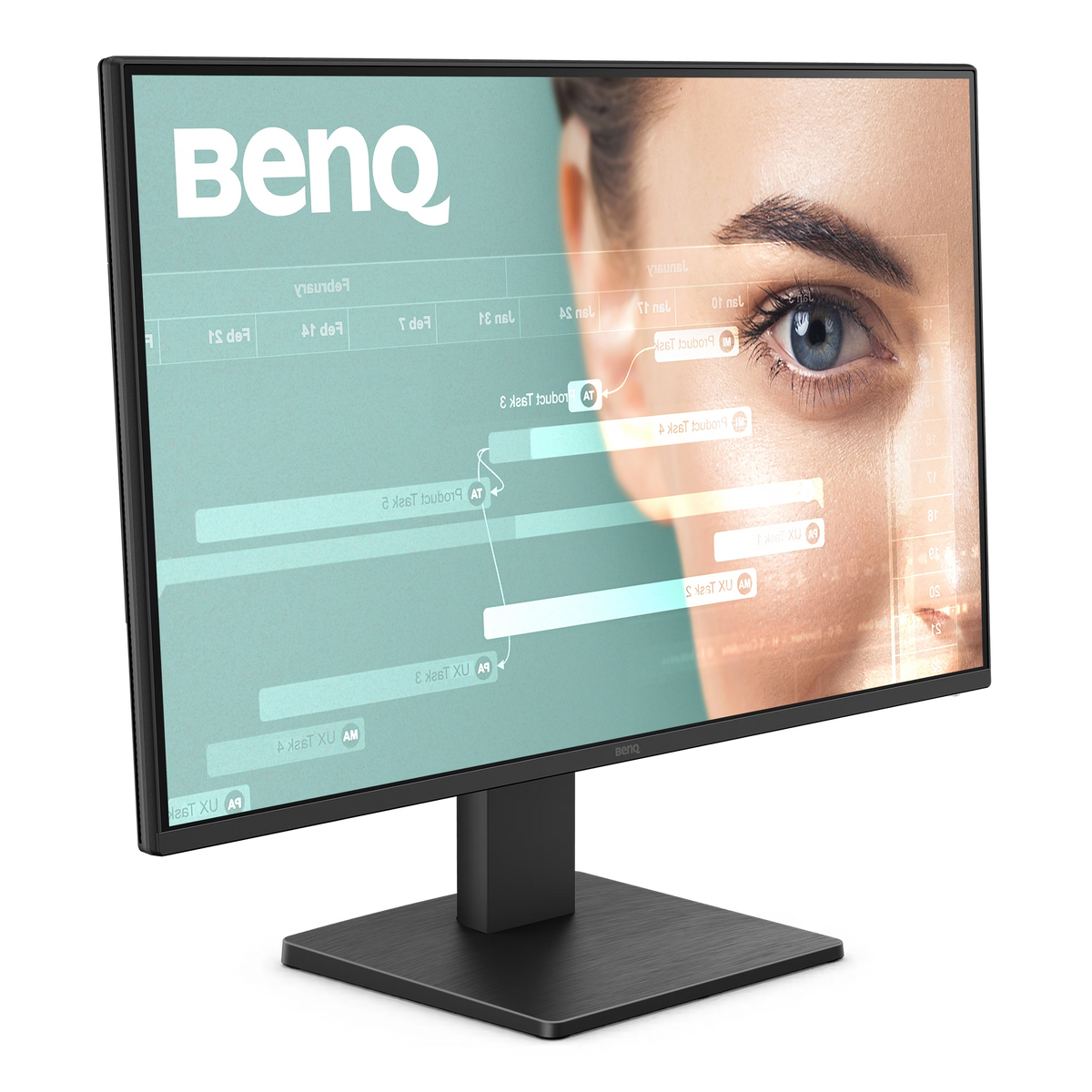 BenQ GW2491P 23.8" FHD IPS Eye-Care Home Office Monitor — 1920×1080 | 120Hz | 5ms GtG/1ms MPRT | 99% sRGB | TÜV Flicker-Free | Low Blue Light+ | ePaper & Care Mode | HDMI + DisplayPort | 3-Year Warranty