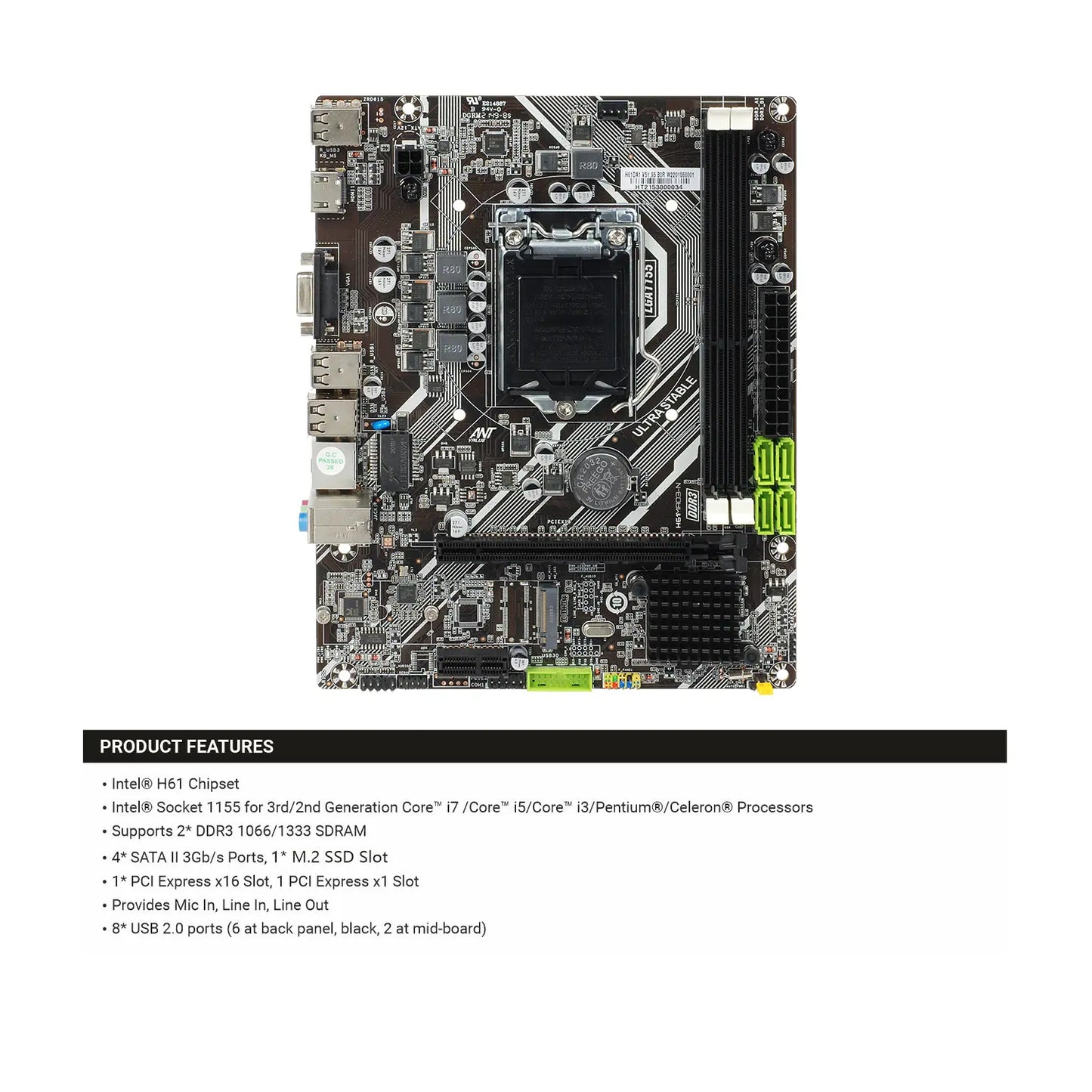 Ant Value H61MAD3 Motherboard - Image 3