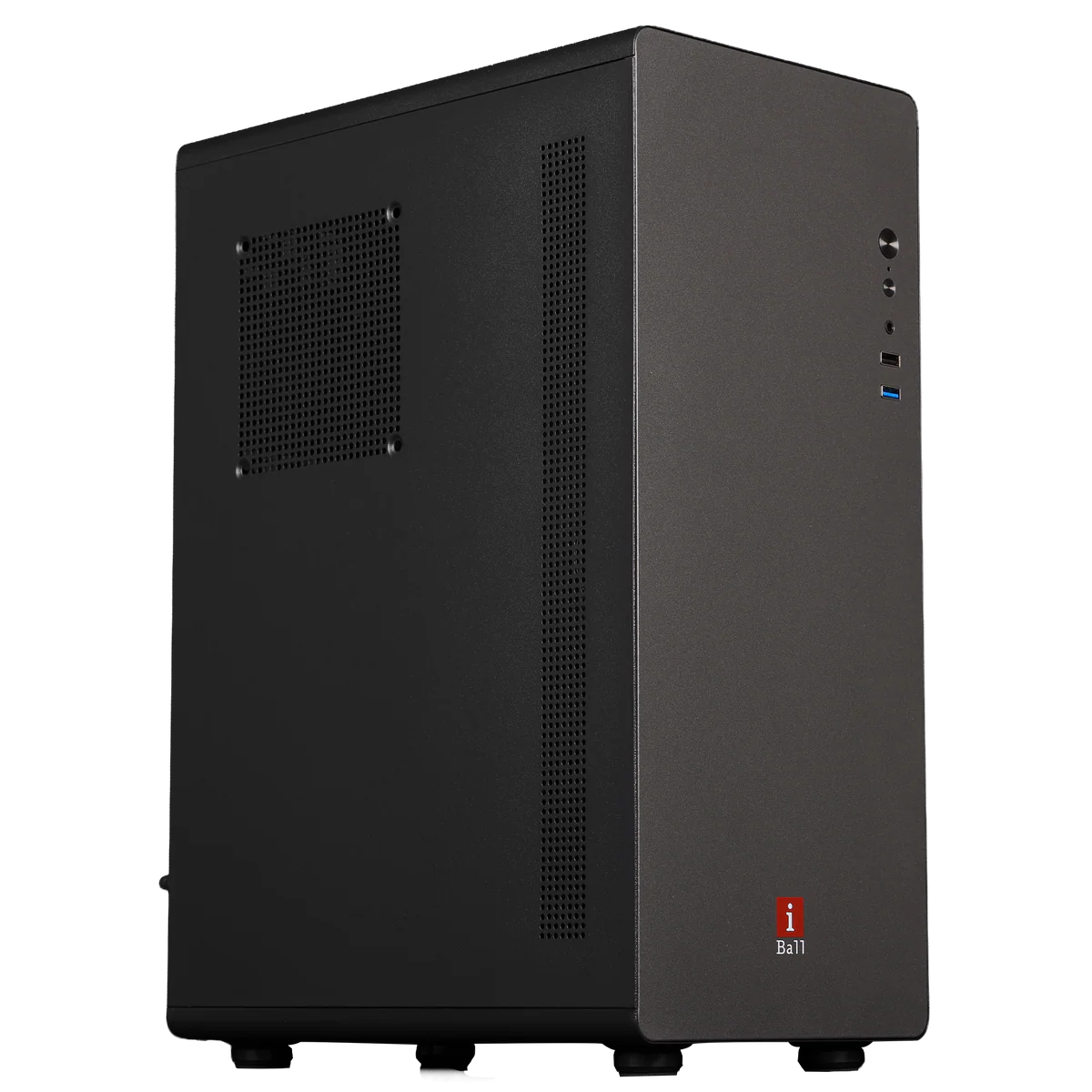 iBall AT:10 Mid-Tower ATX / Micro-ATX PC Cabinet with SMPS — Grey