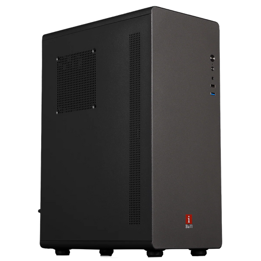 iBall AT:10 Mid-Tower ATX / Micro-ATX PC Cabinet with SMPS — Grey