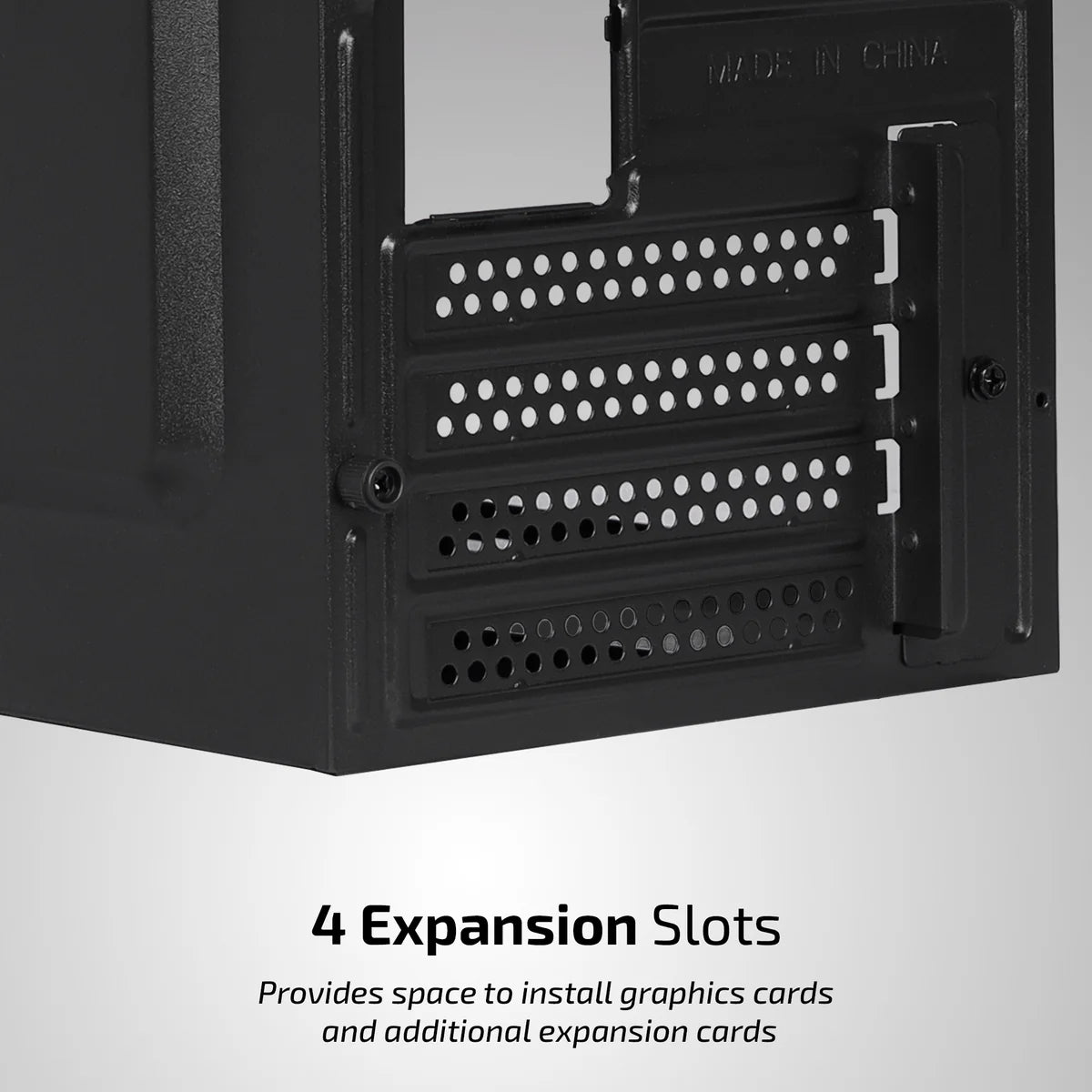 iBall MT:10 Mini-Tower Micro-ATX / Mini-ITX PC Cabinet with SMPS — Black