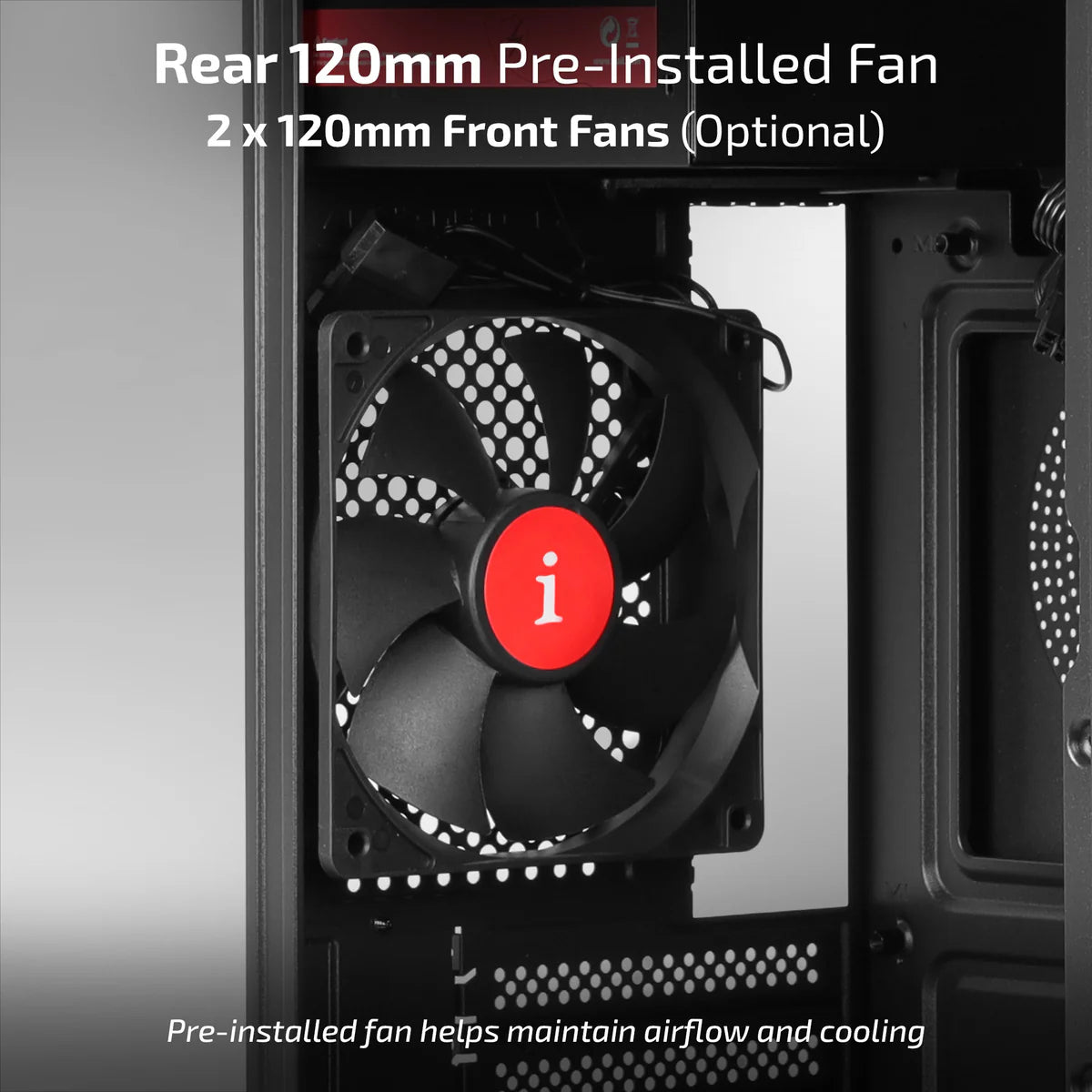 iBall MT:20 Mini-Tower Micro-ATX / Mini-ITX PC Cabinet with SMPS — Black / White