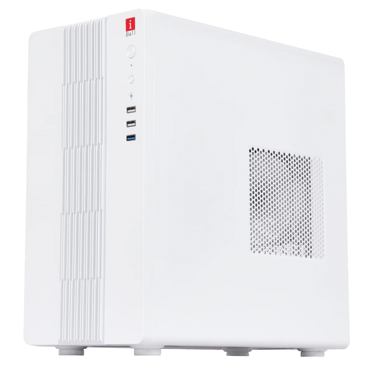 iBall MT:30 Mini-Tower Micro-ATX / Mini-ITX PC Cabinet with SMPS — Black / White