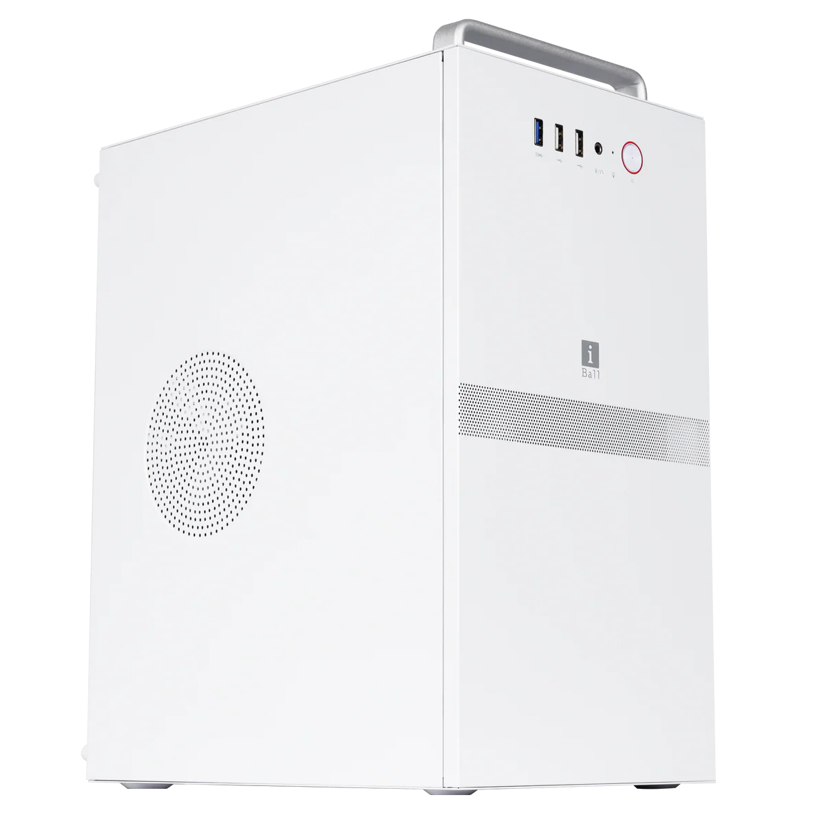iBall MT:40 Mini-Tower Micro-ATX / Mini-ITX PC Cabinet with SMPS — Black / White