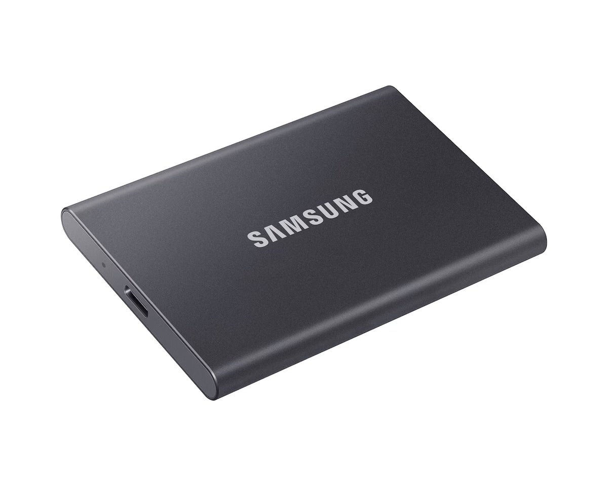 Samsung Portable SSD T7 2TB — USB 3.2 Gen 2 | 1,050 MB/s | AES 256-bit | Dynamic Thermal Guard | Titan Grey (MU-PC2T0T)