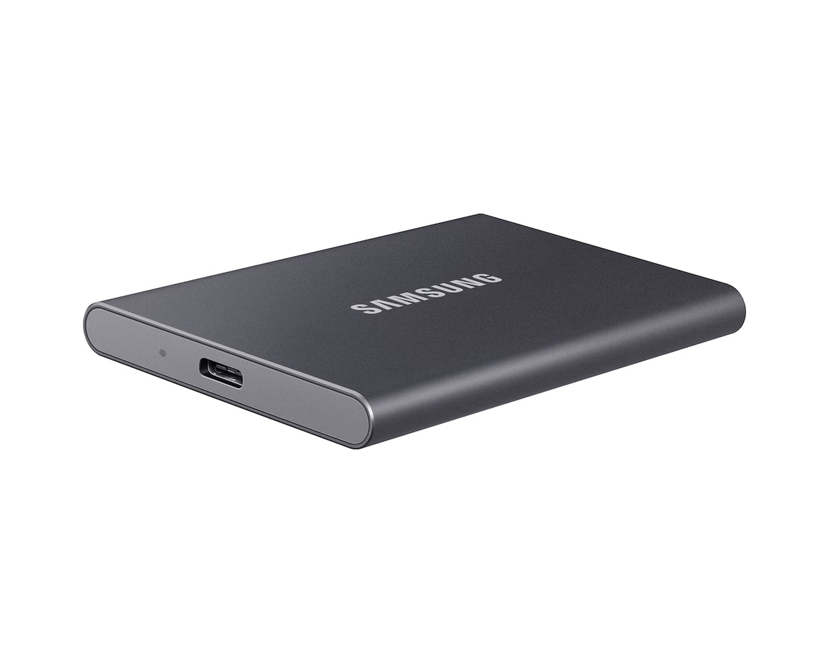 Samsung Portable SSD T7 2TB — USB 3.2 Gen 2 | 1,050 MB/s | AES 256-bit | Dynamic Thermal Guard | Titan Grey (MU-PC2T0T)