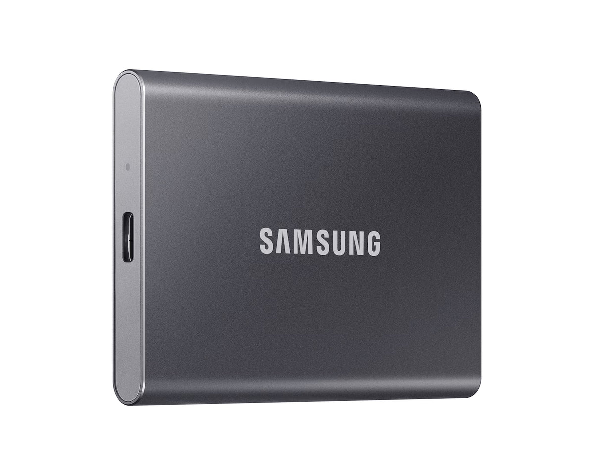 Samsung Portable SSD T7 2TB — USB 3.2 Gen 2 | 1,050 MB/s | AES 256-bit | Dynamic Thermal Guard | Titan Grey (MU-PC2T0T)