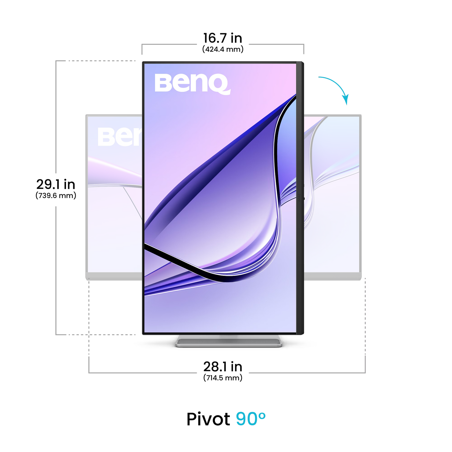 BenQ MA320UP 32" 4K Nano Gloss IPS Monitor for MacBook — USB-C 90W | Display P3 | HDR600