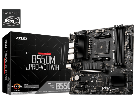 Msi B550M Pro-VDH (Wi-fi) Motherboard - Image 2
