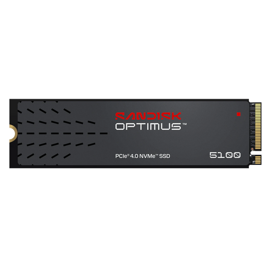 SANDISK Optimus 5100 NVMe PCIe 4.0 M.2 2280 SSD 500GB — 6,600 MB/s Read | 8th Gen BiCS QLC NAND | nCache 4.0 | 5-Year Warranty (SDSP51500GAN-000E0)