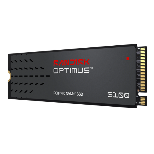 SANDISK Optimus 5100 NVMe PCIe 4.0 M.2 2280 SSD 500GB — 6,600 MB/s Read | 8th Gen BiCS QLC NAND | nCache 4.0 | 5-Year Warranty (SDSP51500GAN-000E0)