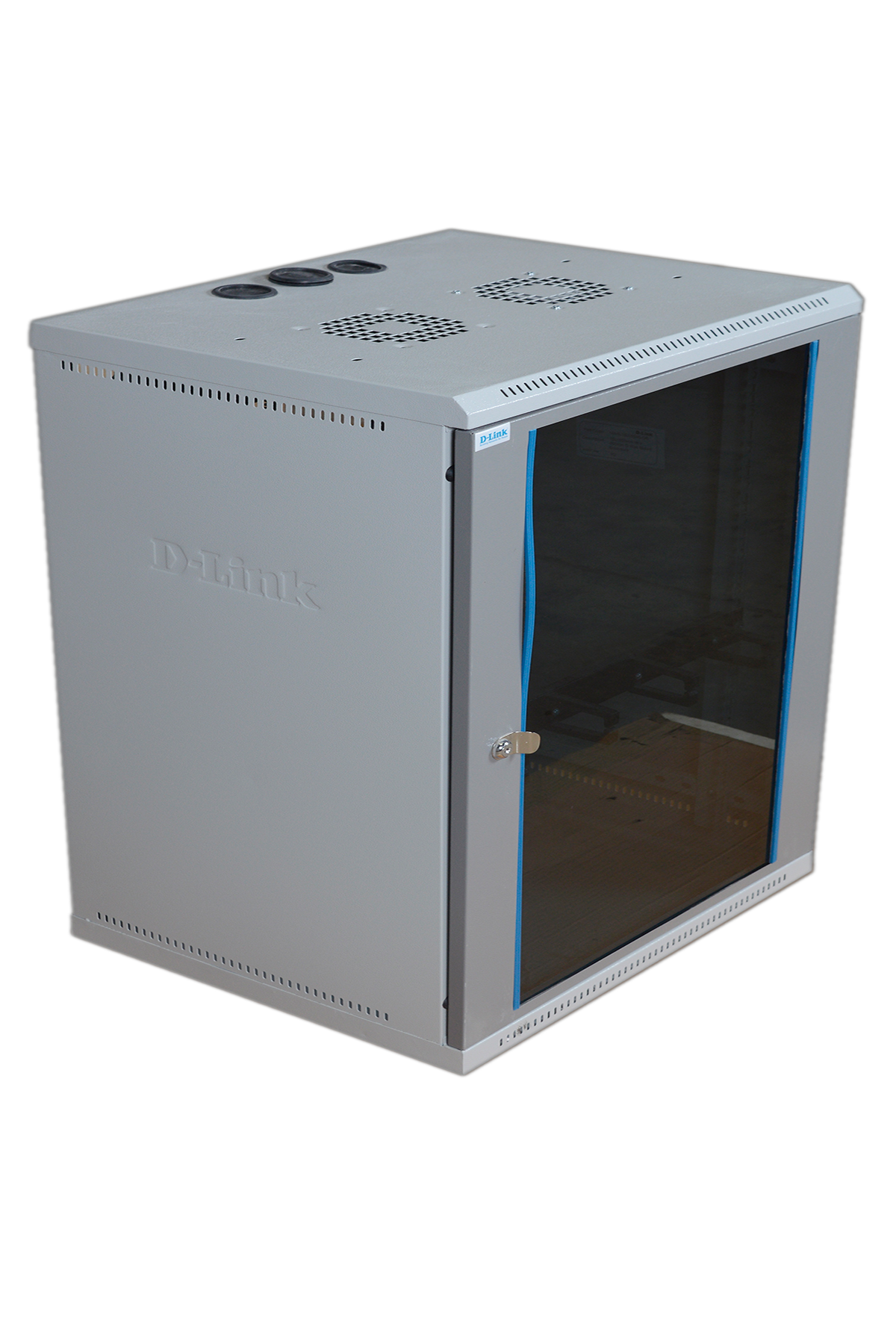 D-Link NWR-9U-5560-GR 9U Wall Mount Steel Enclosure — 550mm Wide | 600mm Deep | Lockable Glass Door | Grey