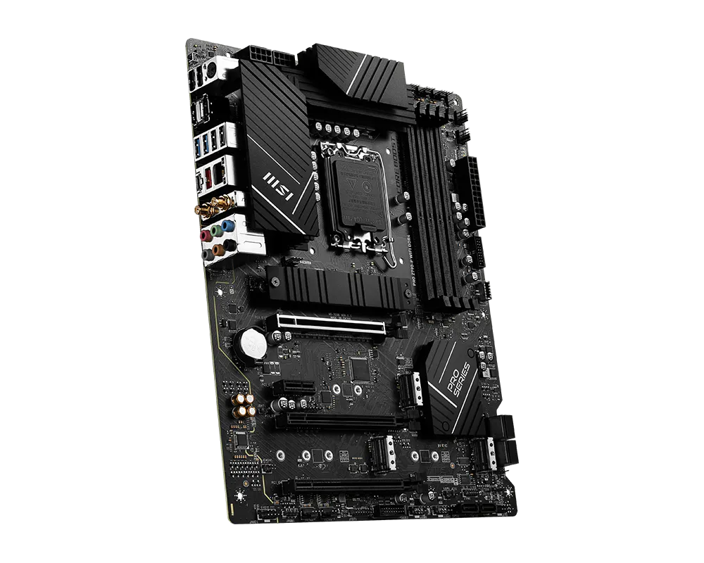 MSI PRO Z790-P WIFI DDR4 Intel Z790 ATX Motherboard — LGA1700 | DDR4 | PCIe 5.0 | Wi-Fi 6E | Intel 2.5GbE | USB 20Gbps | Business PRO Series