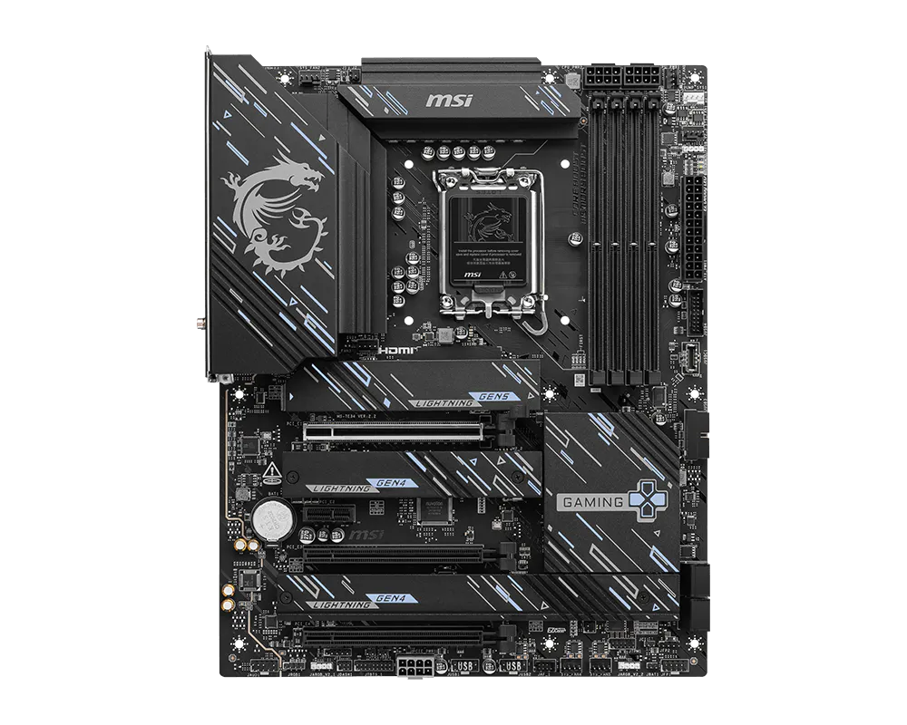 MSI Z890 GAMING PLUS WIFI Intel Z890 ATX Motherboard — LGA1851 | DDR5 | PCIe 5.0 | Wi-Fi 7 | Killer 5G LAN | Thunderbolt 4 | AI PC Ready