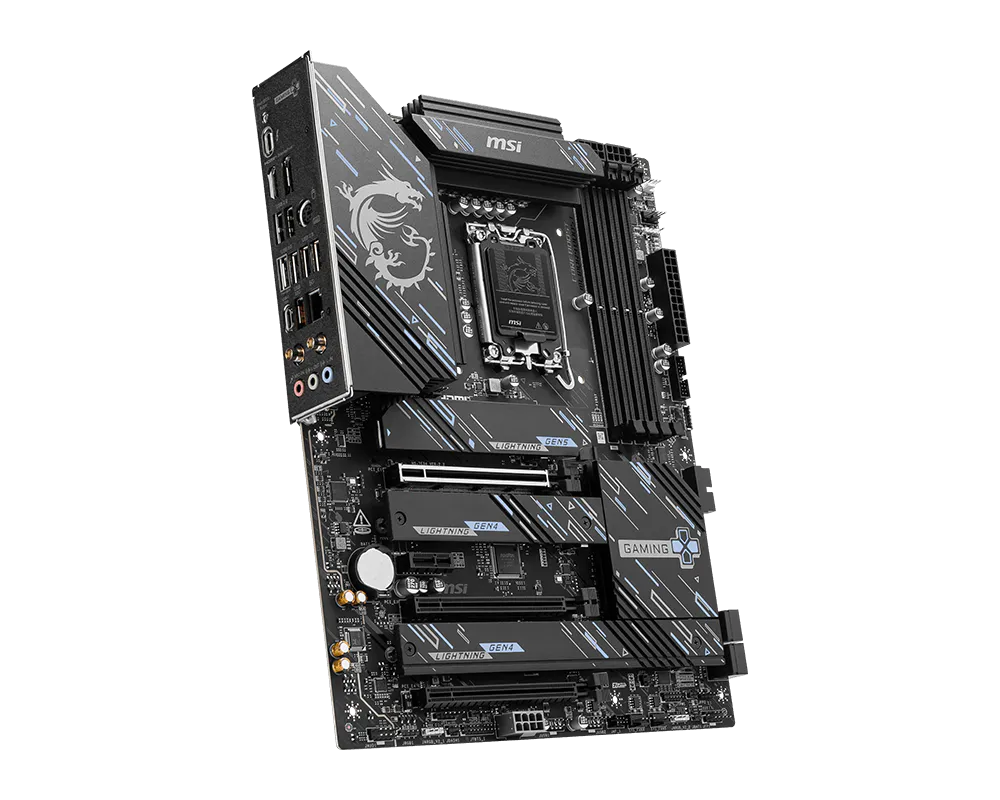 MSI Z890 GAMING PLUS WIFI Intel Z890 ATX Motherboard — LGA1851 | DDR5 | PCIe 5.0 | Wi-Fi 7 | Killer 5G LAN | Thunderbolt 4 | AI PC Ready