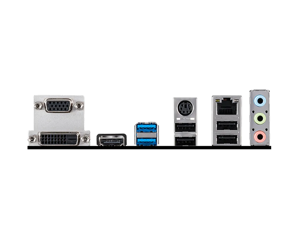 MSI H410M PRO Intel H410 Micro-ATX Motherboard — LGA1200 | DDR4 | PCIe 3.0 | M.2 | HDMI + DVI-D + VGA | Intel GbE